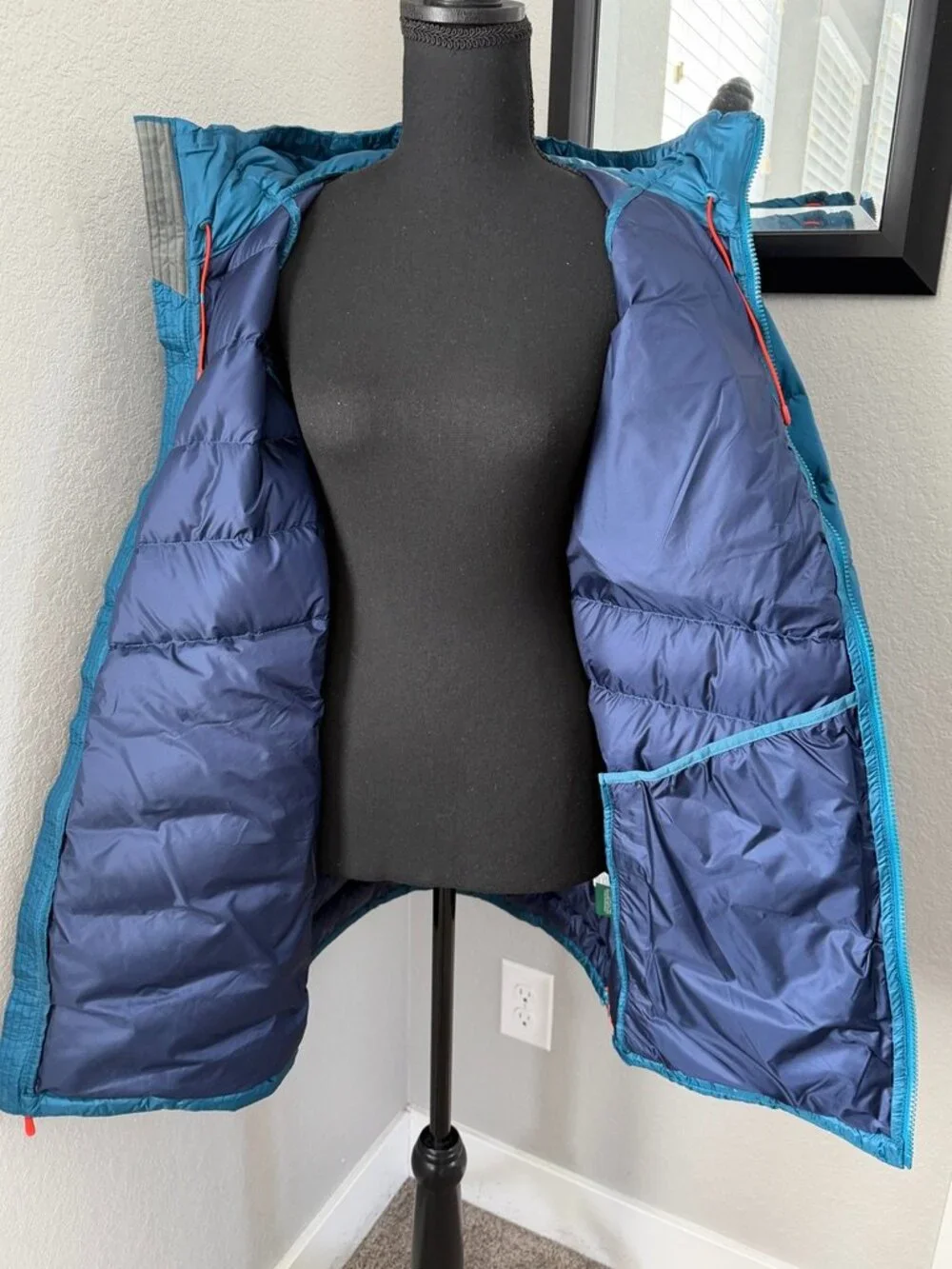 NWT LL Bean Ultralight 850 Down Hooded Women's XL Tall Teal Jacket